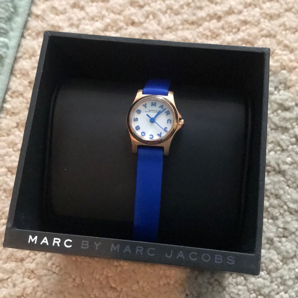 Marc by Marc Jacobs blue watch w/ box